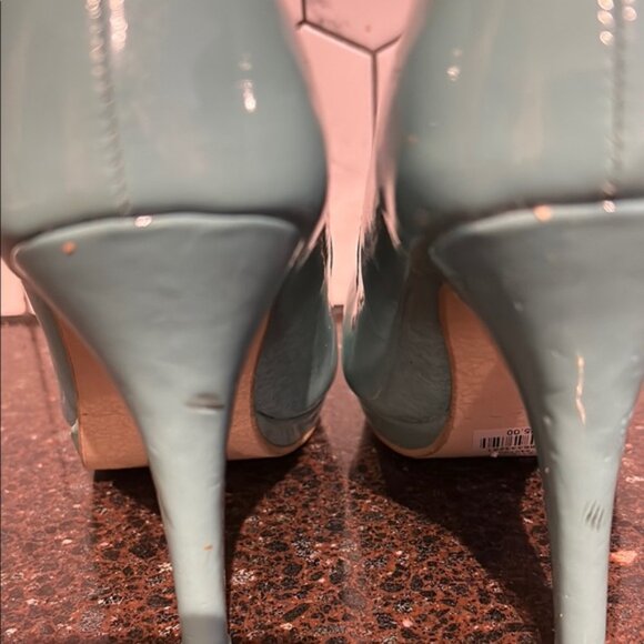 Suzy Shier Womens Blueteal Pumps size 7 heels closed toe - Picture 5 of 7